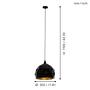 Pendant light Roccaforte I Steel Black 3