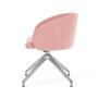 Rosa Polsterstuhl Forest Rosa Polished Aluminium 1