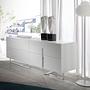 Sideboard Verchromter Stahl Weiß 1
