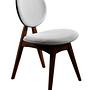 2x Touch Chair Wood Veneer Linen Cream 7