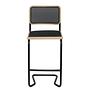 Bar stool HOLM Mesh Black Beech Steel 48 x 110 x 56 cm 1
