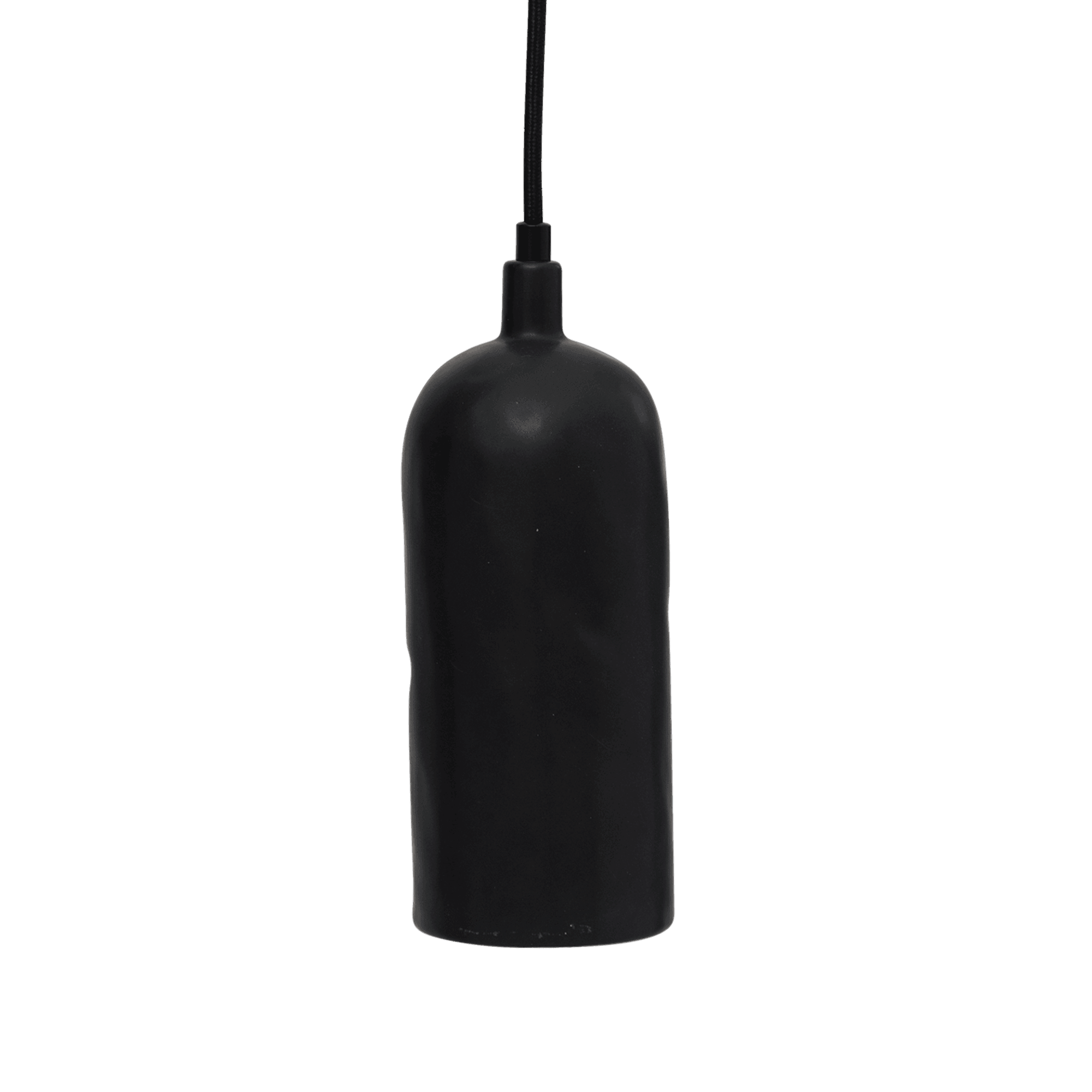 Tiny hanging lamp ceramic black 1