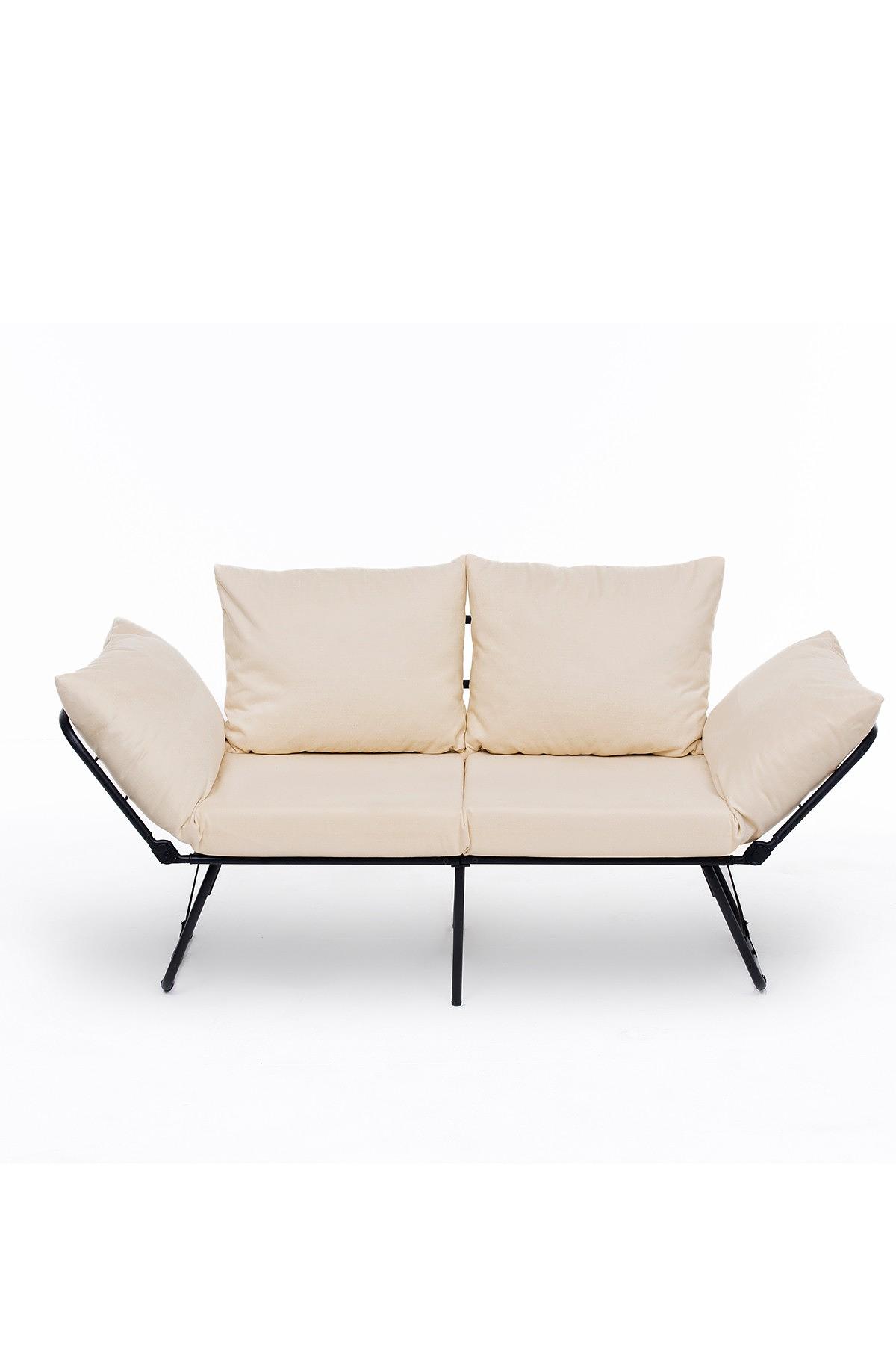 Viper Sofa 2-Sitzer helles Creme 7