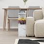 Homemania Couchtisch Holz Carrara Marmor 2