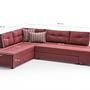 Manama Eckschlafsofa Links Claret Rot 6