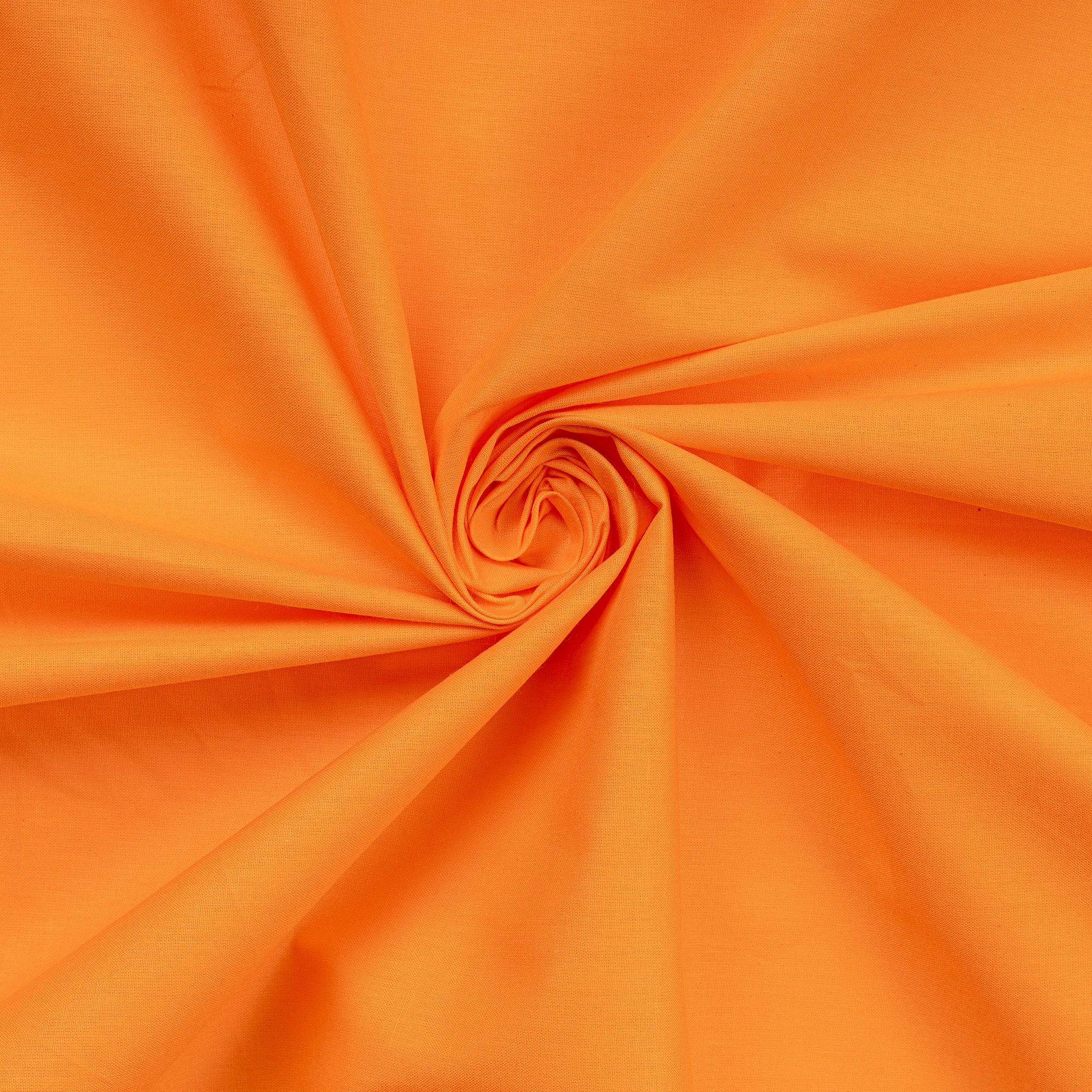 Spannbettlaken Baumwolle Orange 100cm x 200cm 1