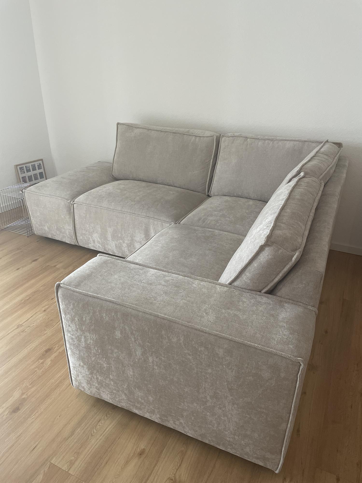 Ecksofa 3-Sitzer Beige 1