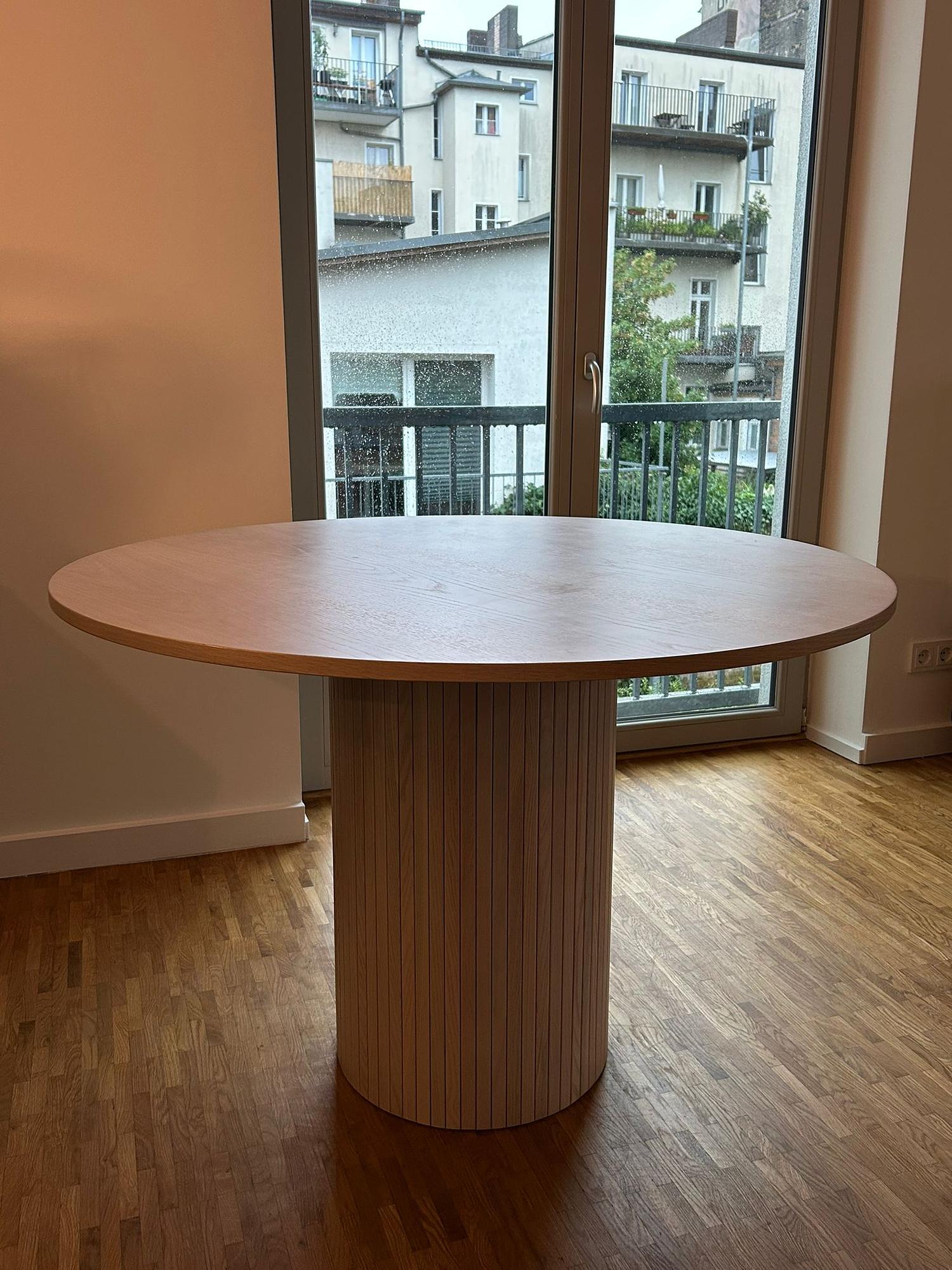 Bianca Esstisch Creme 110cm 1