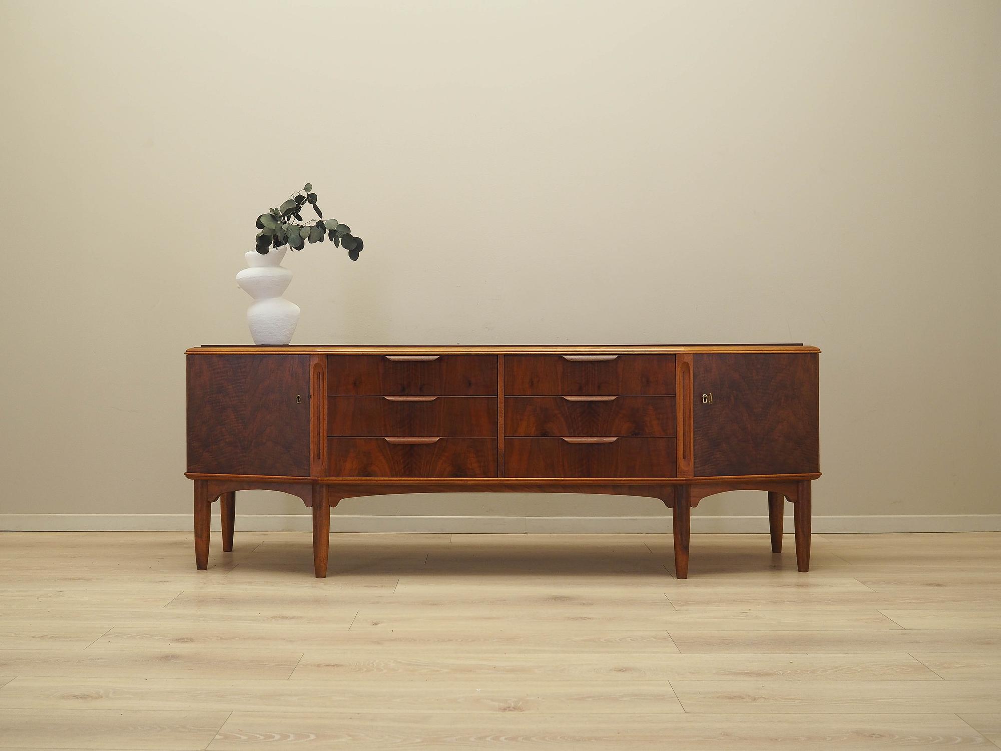 Sideboard Nussbaumholz Braun 1960er Jahre 1
