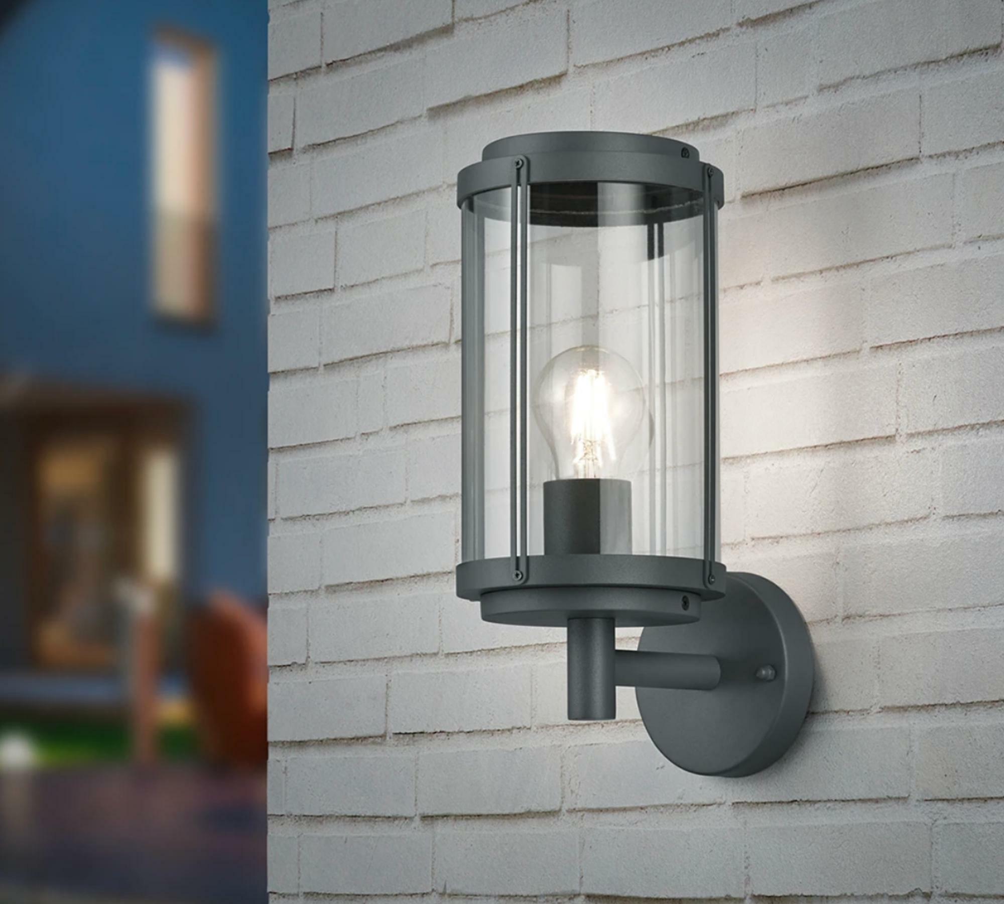 1-light wall lamp Aluminum Black 1