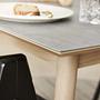 MEZA Dining table Ceramic top Light grey 4