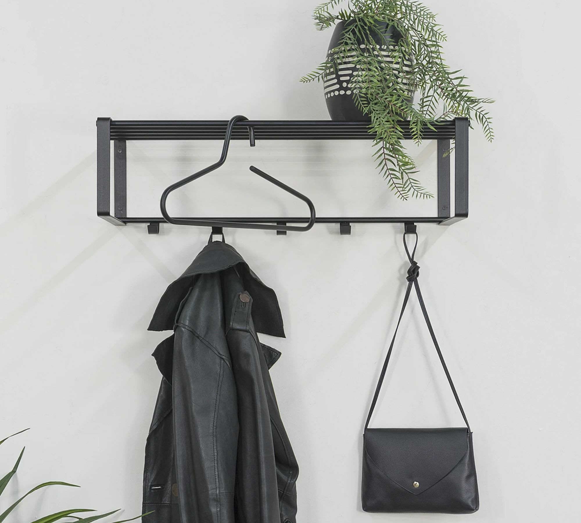 Coat rack metal black 1