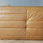 Togo Corner Sofa Pull-Up Leather Camel Brown 4