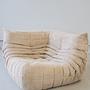 Togo Ecksofa Cord Beige 4