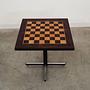 Chessboard Wood Brown 1970s 4