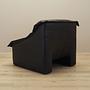 Armchair Leather Black 1960s 6