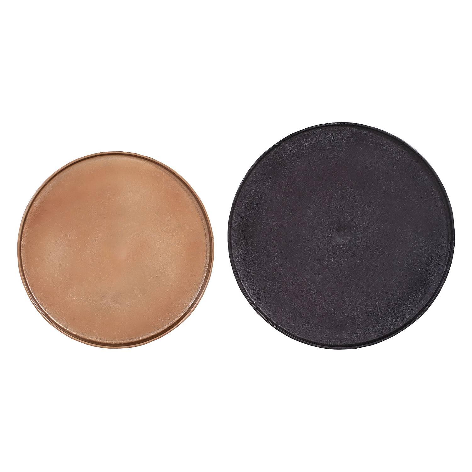Nikko I Side Table Set of 2 Aluminum Brass Black 4