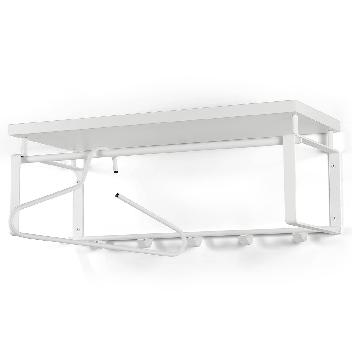 Welbeck III Wall-Mounted Coat Rack White 0