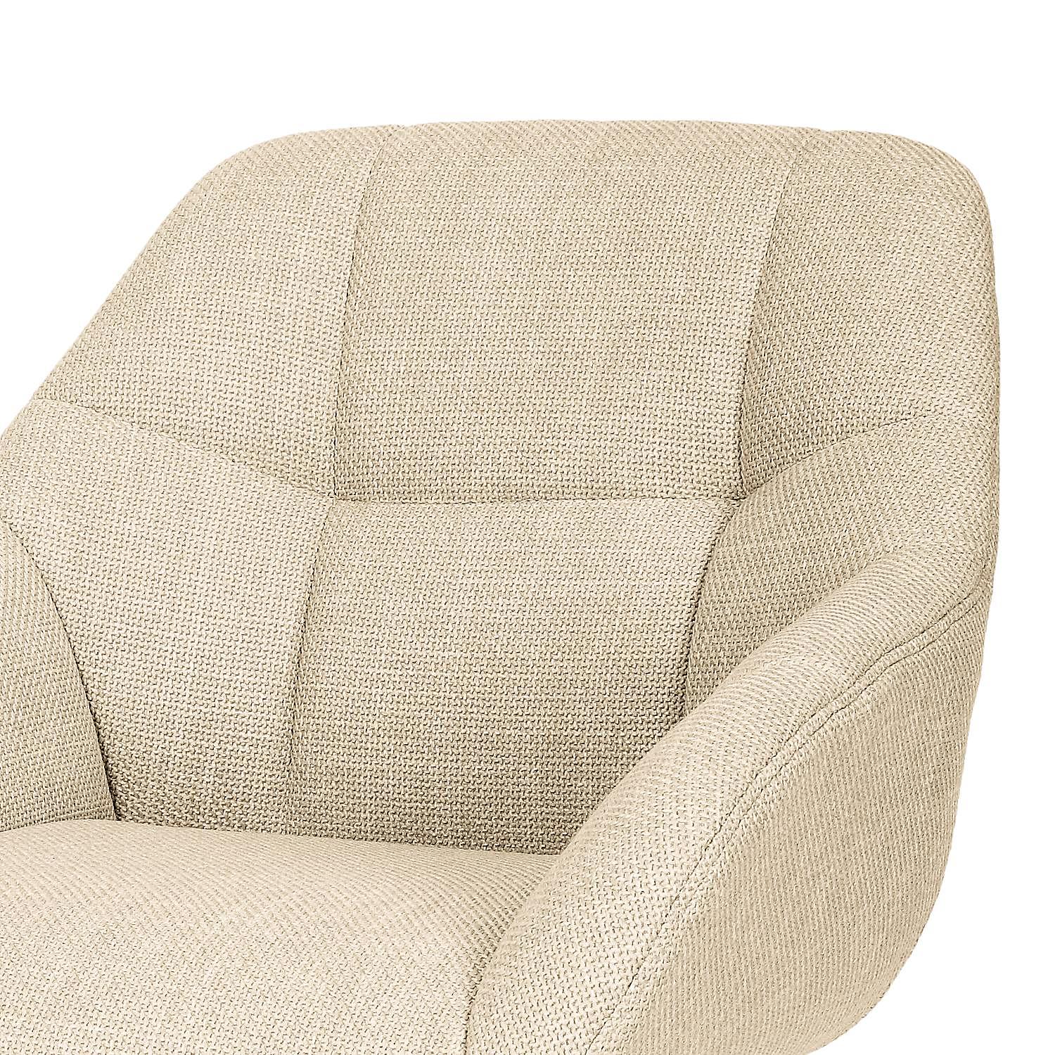 2x Holek Esszimmerstuhl Textil Creme 4