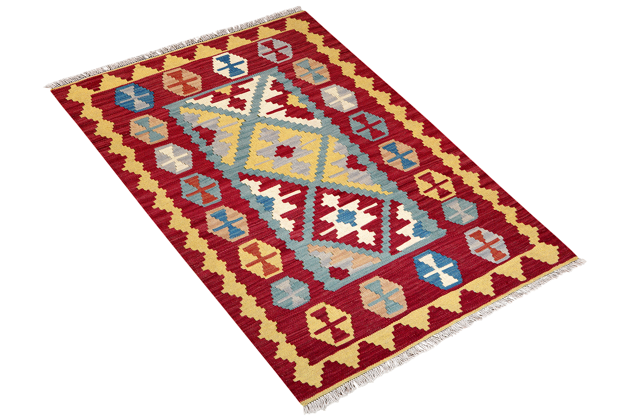 Kilim Gashgai Teppich Wolle Mehrfarbig 2