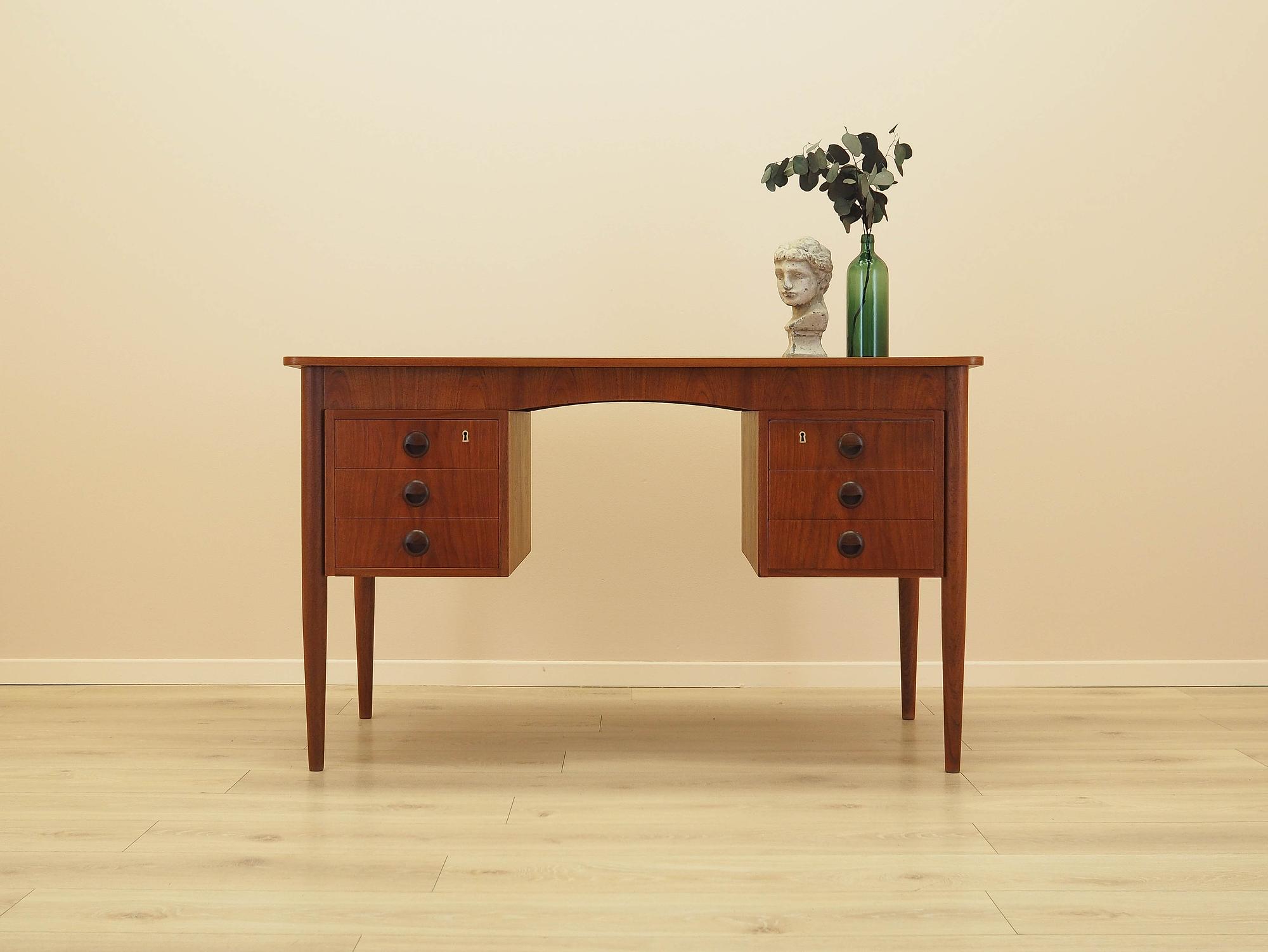Teak-Schreibtisch 1970er Jahre 1