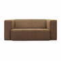 Vintage Sofa Textil Braun 1980er Jahre 0
