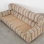 Saporiti Sofa 3-seater Fabric Beige Wood 1960s 13