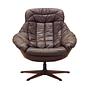 Drehbarer Sessel Leder 1960er Jahre 0
