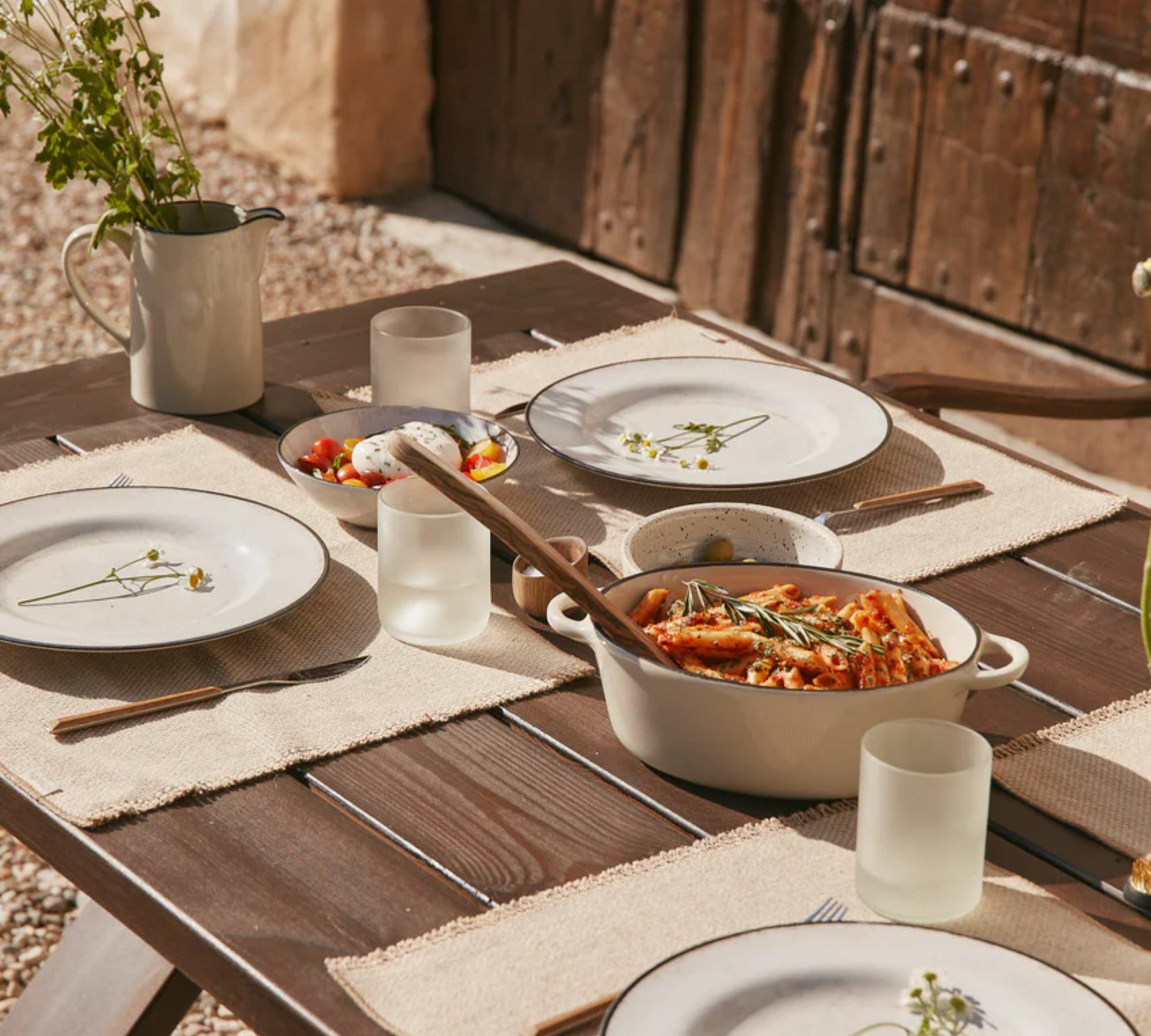 2-tlg. Minau Tischset Jute Leinen Beige 4