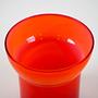 Glass Vase Red 1970s 6