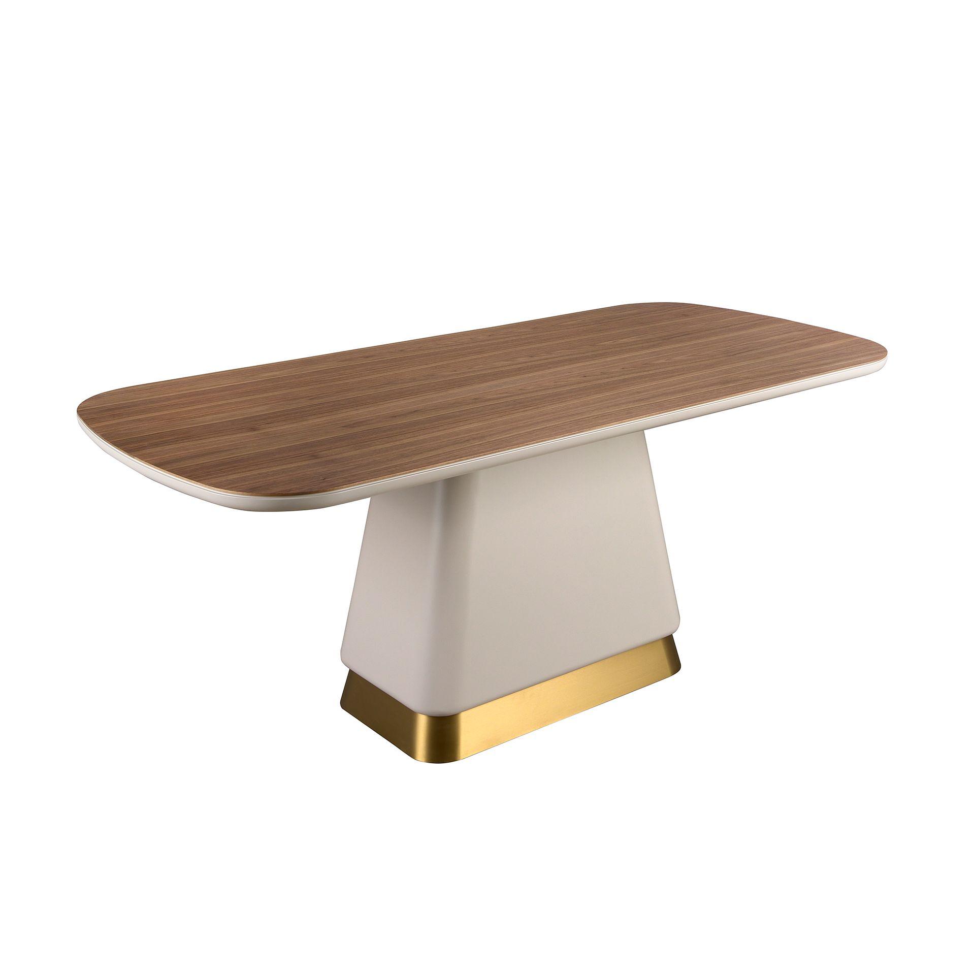 Tavolo da pranzo rettangolare in legno di noce 1166 0