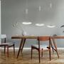 LED-Pendelleuchte 3-flammig Silber 0