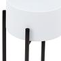 Trosa Small Standing Flower Pot White Black 2