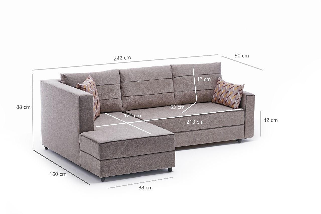 Ece Schlafsofa Récamiere Links Creme 7