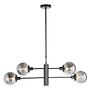 Constellation Pendant Lamp Aluminium Smoke Glass 5-light 3