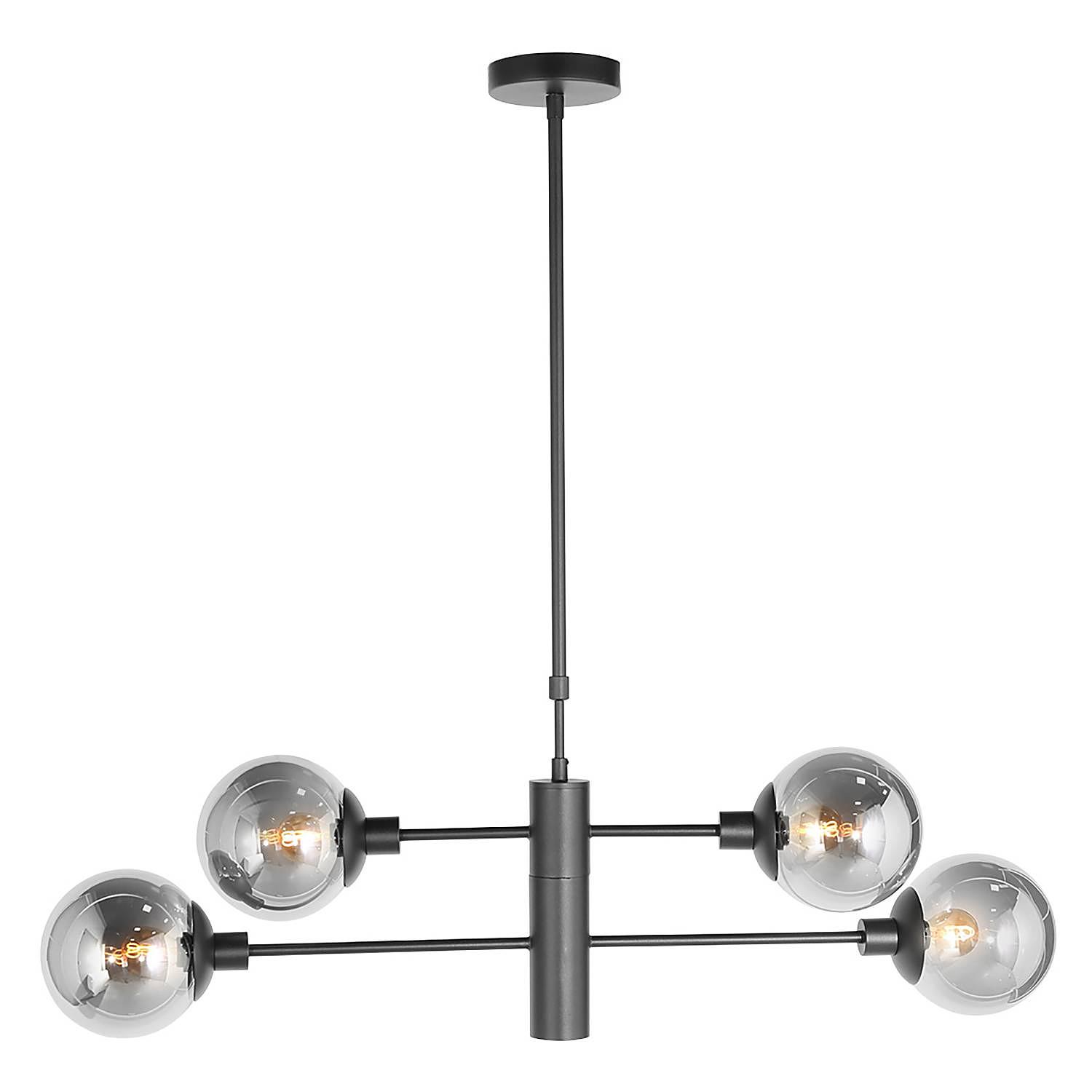 Constellation Pendant Lamp Aluminium Smoke Glass 5-light 3