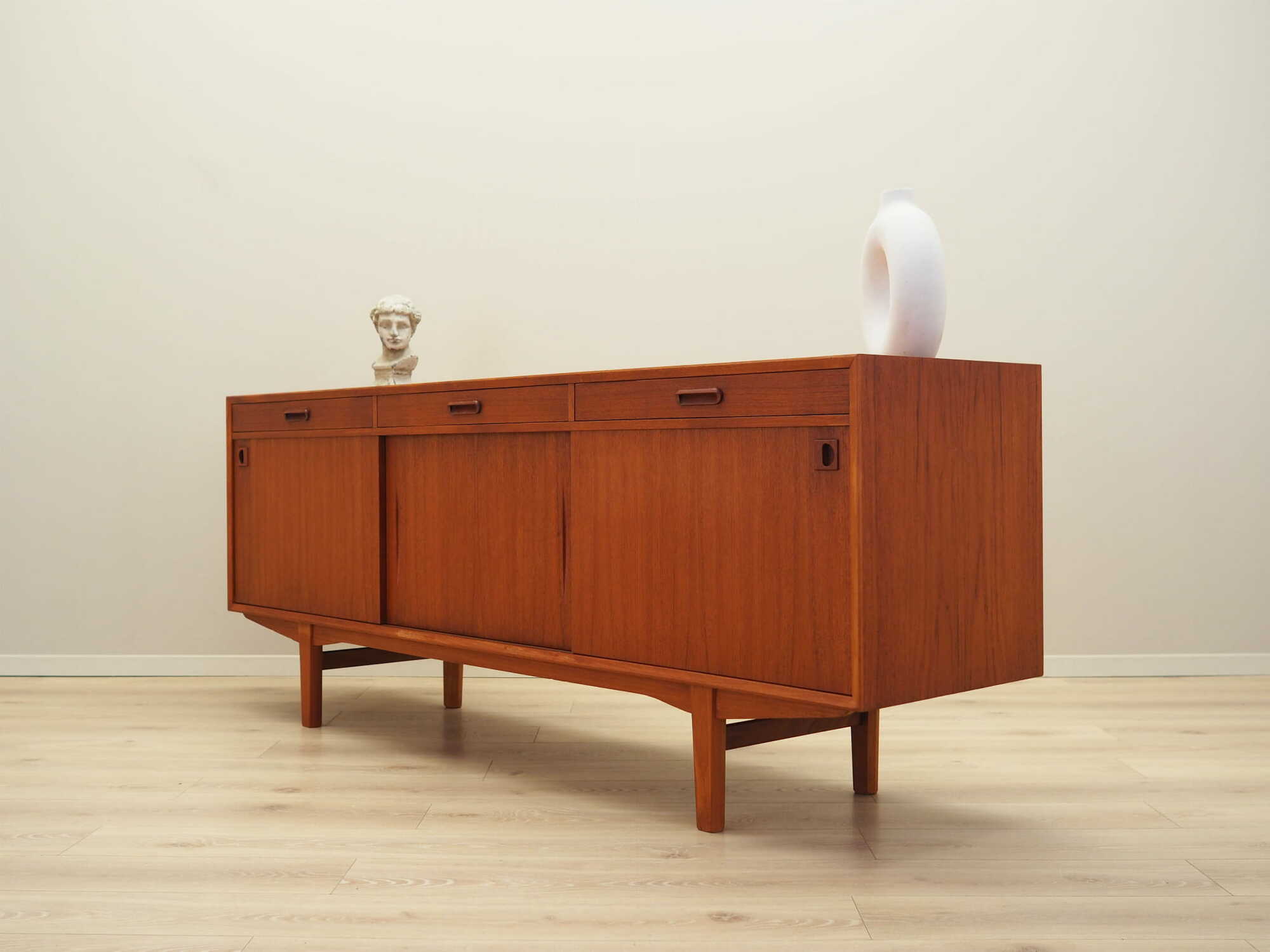 Vintage Sideboard Teakholz Braun 1960er Jahre 3