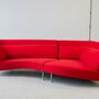 Vintage Yang Modulares Sofa Kvadrat Divina-Stoff Rot 3