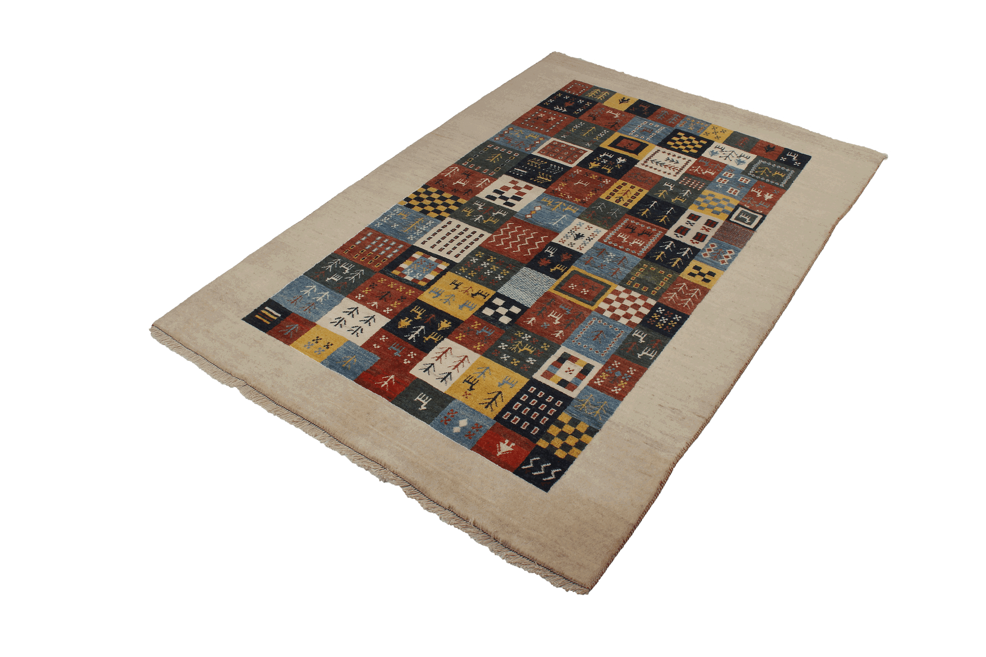 Gabbeh rug wool multicolored 2