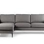 Sofa 3-Sitzer Chaiselongue Links Rechts Woven Grau 6