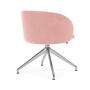 Rosa Polsterstuhl Forest Rosa Polished Aluminium 2