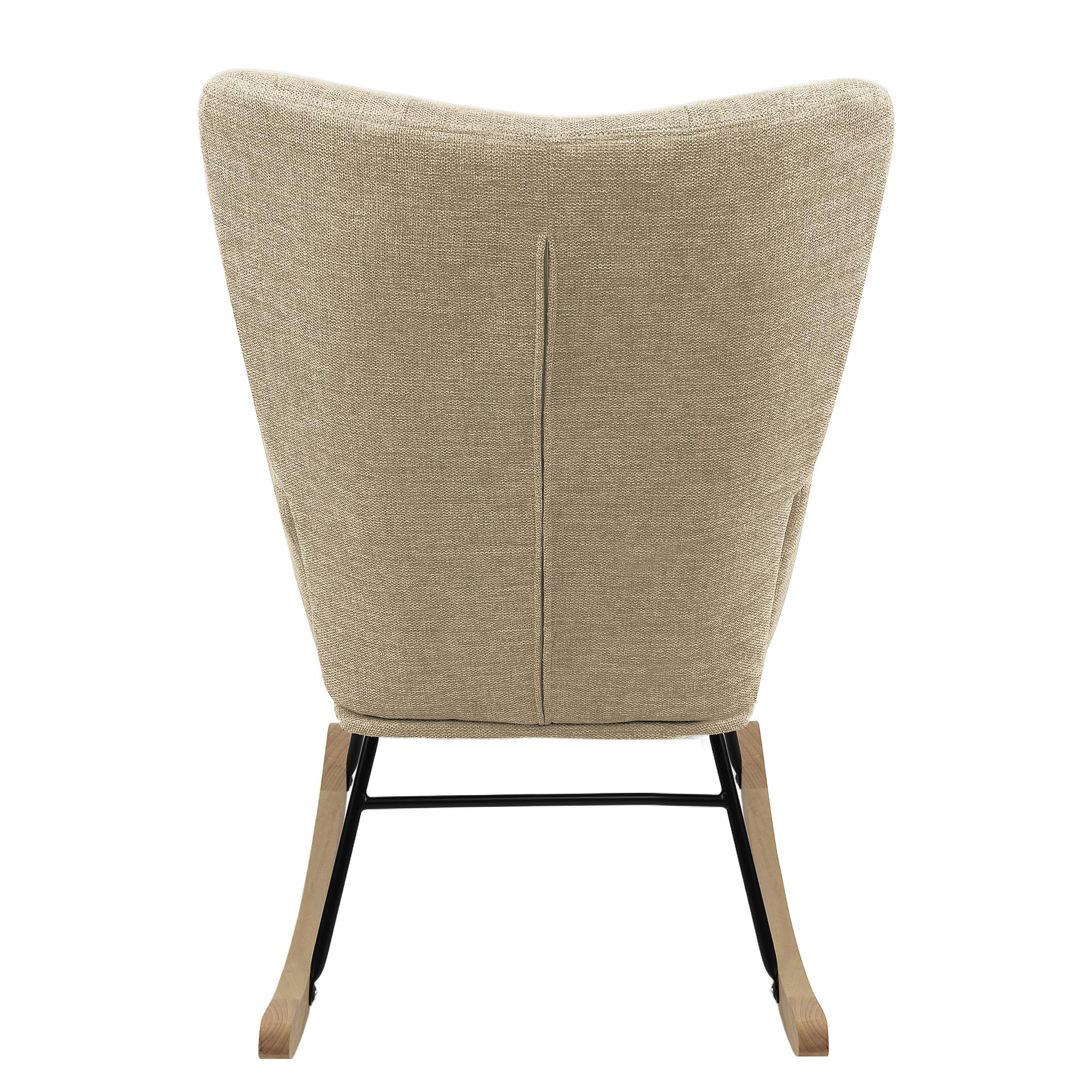 Oura Schaukelsessel Webstoff Roge Beige 4