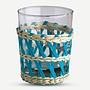 6x Reed Drinking Glasses Set Multicolor Reliving 3