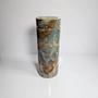 Massive Vase Marmor Onyx Travertin 1970er Jahre 3