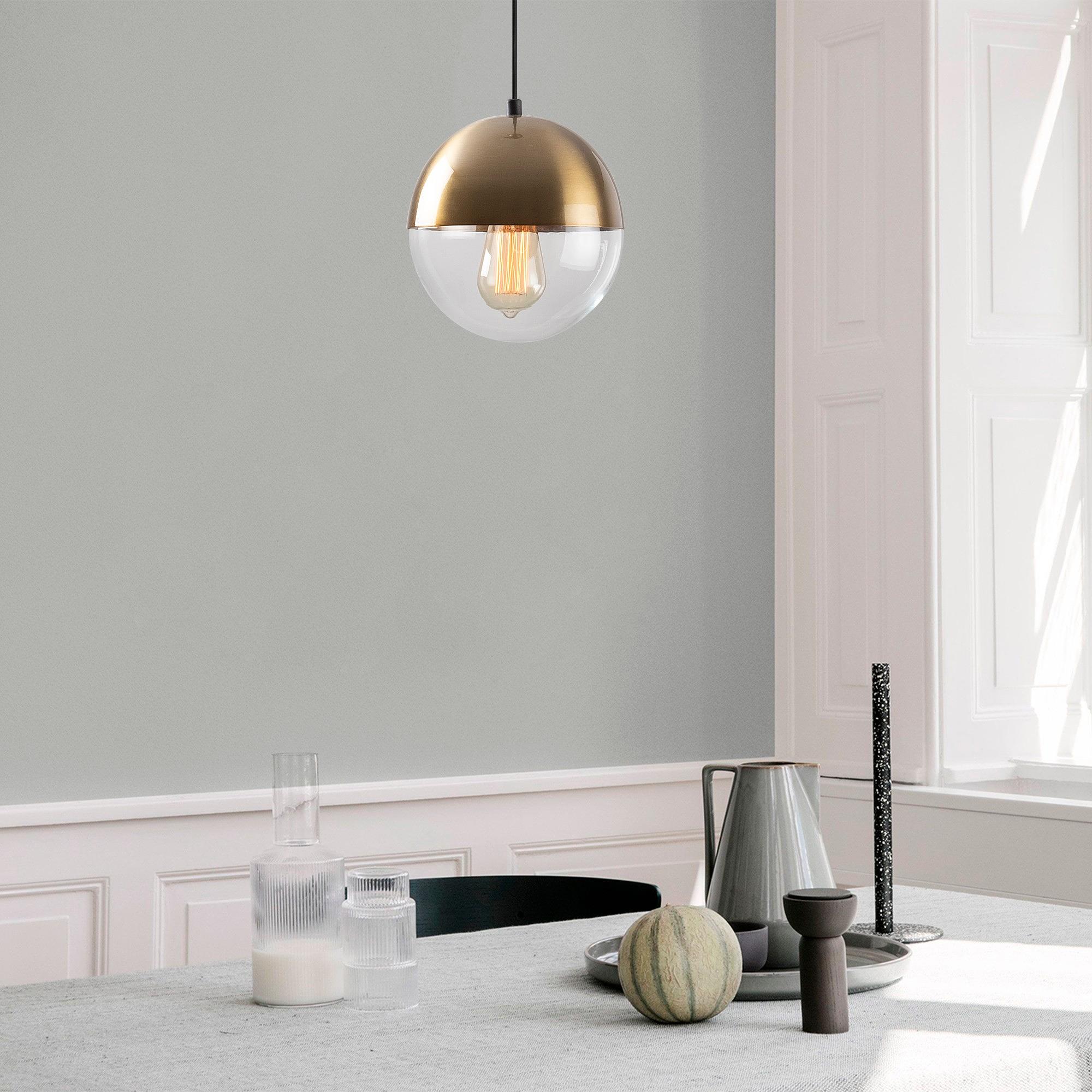 Bastos 2105 Hängelampe Metall Glas Gold 1