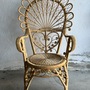 Pfauensessel Rattan Natur 0