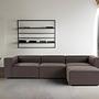 Fora corner sofa dark brown 1