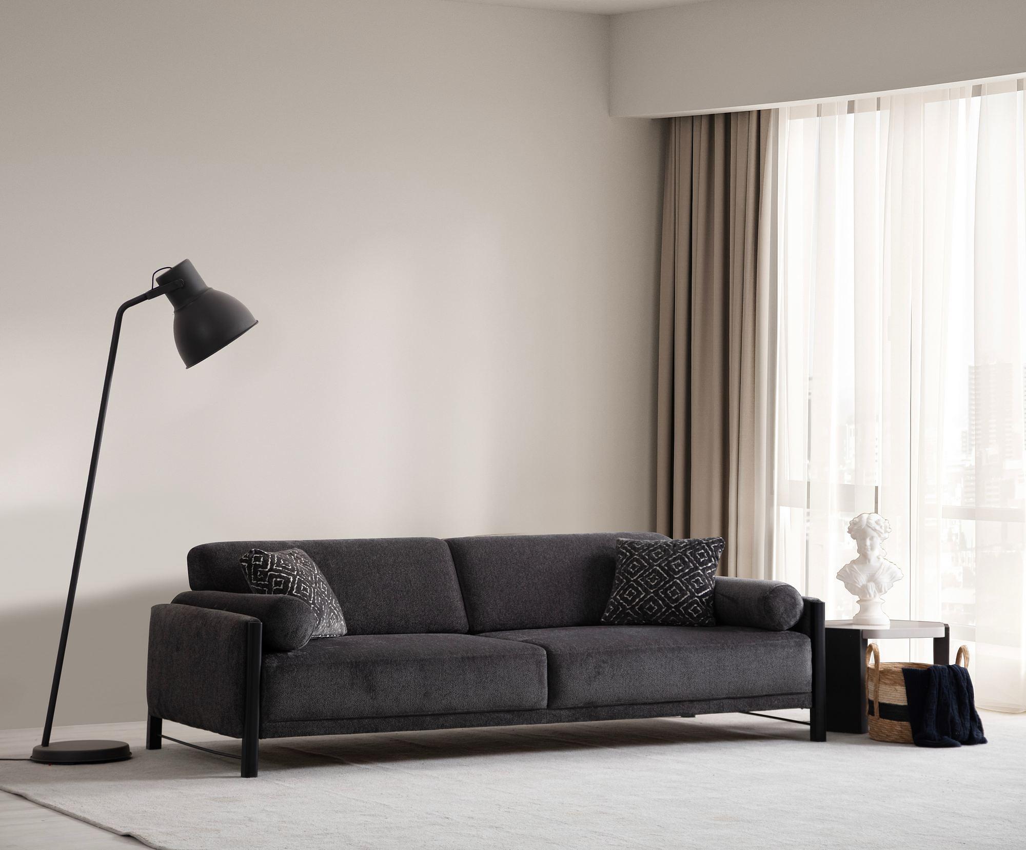 Nora Sofa 2-Sitzer Grau 0