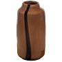 Selena Vase Glas Braun mit Streifen 3