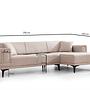 Horizon Corner Sofa Right Light Brown 6